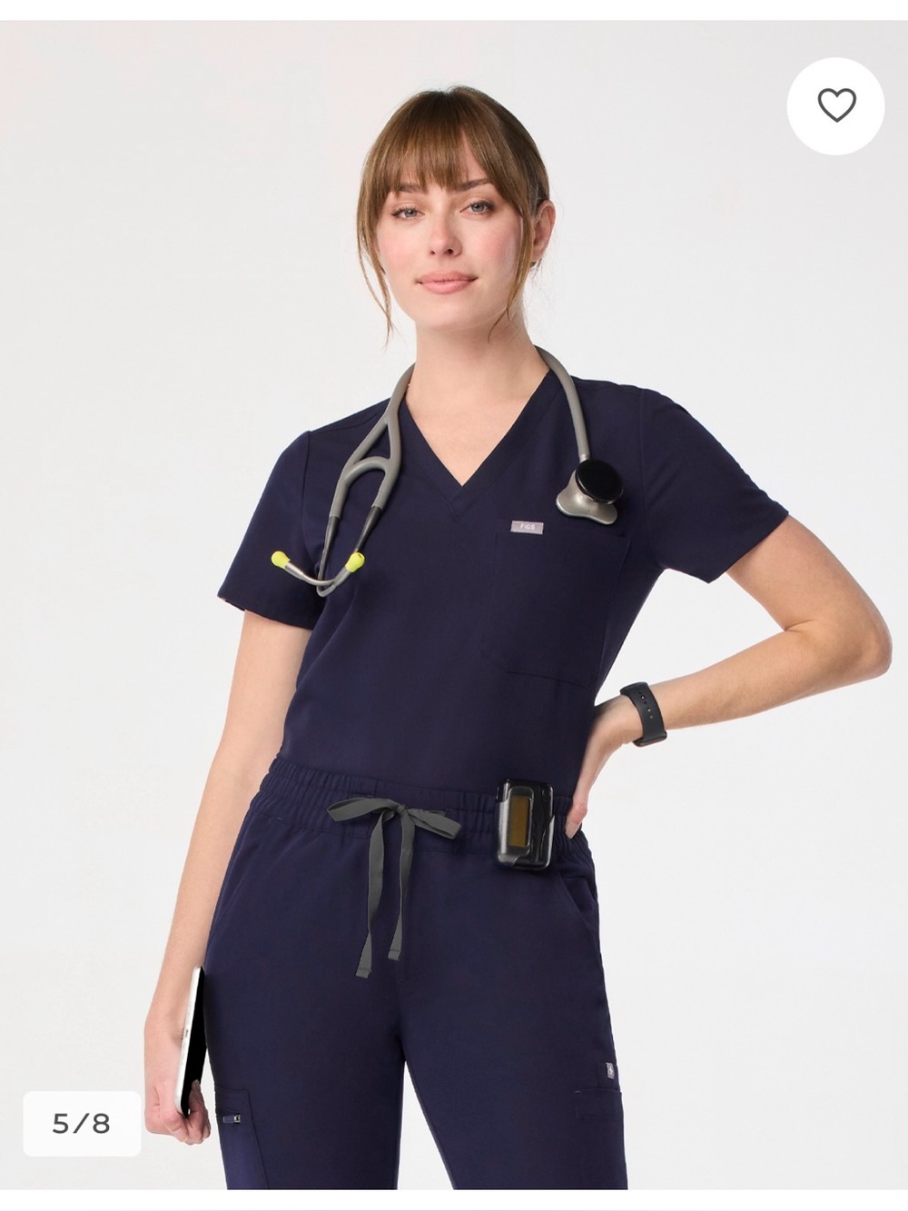 Figs Women’s Navy Blue Scrub Set
